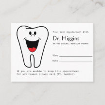 Recordatorio de cita con el dentista Happy Tooth