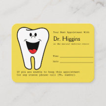 Recordatorio de cita con el dentista Happy Tooth A