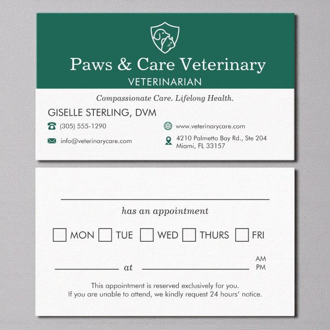 Recordatorio de cita con el médico veterinario de  (Subido por el creador)