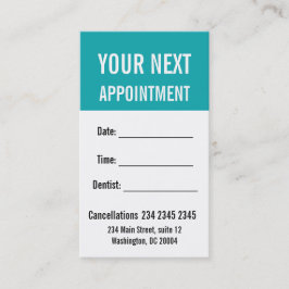 Recordatorio de cita confuso y elegante