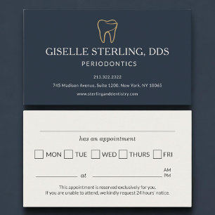 Recordatorio de cita de odontología de periodoncia