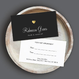 Recordatorio de cita del Salón de Belleza Gold Hea