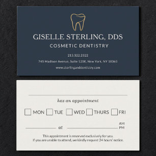 Recordatorio de cita dental cosmética