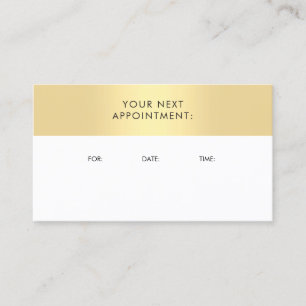 Recordatorio de cita Elegant Gold Look Template