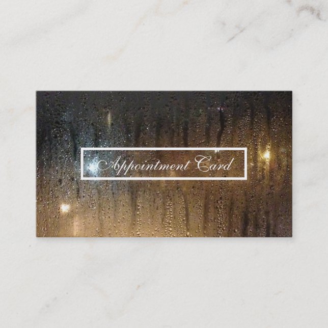 recordatorio de cita por ventana de lluvia (Anverso)