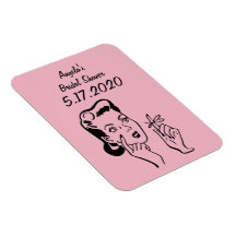 Recordatorio de ducha de novia o imán Keepsake