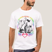 Recordatorio del puente arcoiris - camiseta mascul
