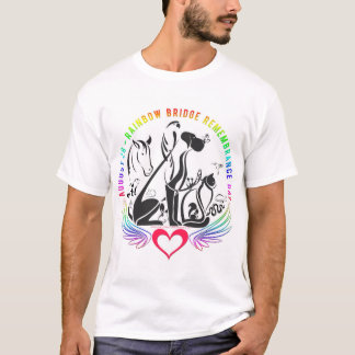 Recordatorio del puente arcoiris - camiseta mascul