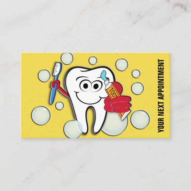 Recordatorio dental de la cita de la oficina (Anverso)