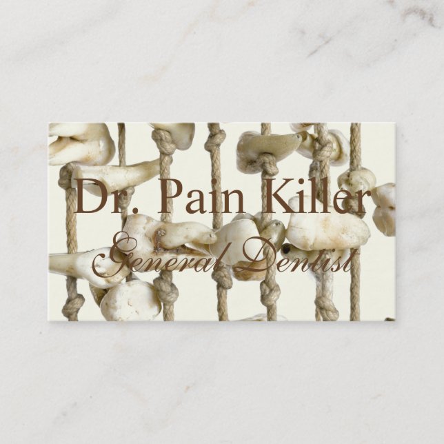 Recordatorio dental divertido de la cita del (Anverso)