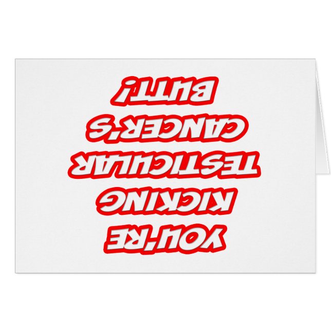 Recordatorio... pateando el trasero del cáncer tes (Anverso (Horizontal))