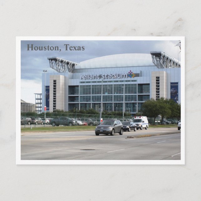 Recordatorio Tarjeta Postal del Estadio Reliant (Anverso)