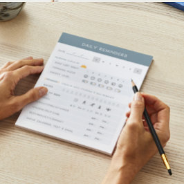 Recordatorios diarios del Bloc de notas del TDAH