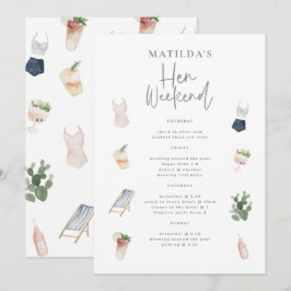 Recorrido de fin de semana de las bebidas acuática