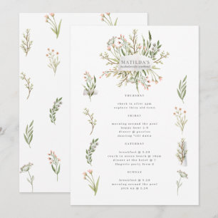 Recorrido de fin de semana de soltera floral acuar