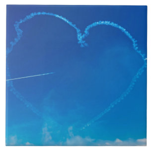 Recorrido de plano en forma de corazón con baldosa