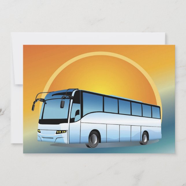 Recorrido de viaje de transporte de FreeVector-Bus (Anverso)