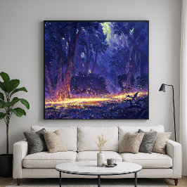 Recorrido dorado - Iluminación del estilo de arte