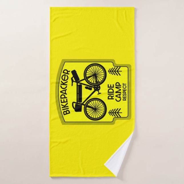 Recorrido en bicicleta por la naturaleza (Toalla de baño)