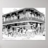 Recorriendo el Barrio Francés — Impresión artístic
