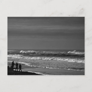 Recorriendo la costa de Oregón en postal monocroma