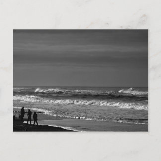 Recorriendo la costa de Oregón en postal monocroma