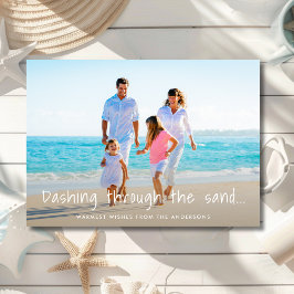 Recorriendo La Tarjeta De Festividad De Sand Beach