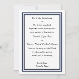 Recorte de doble marina - Invitación a la boda