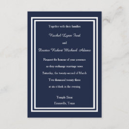 Recorte de doble marina - Invitación a la boda 3x5