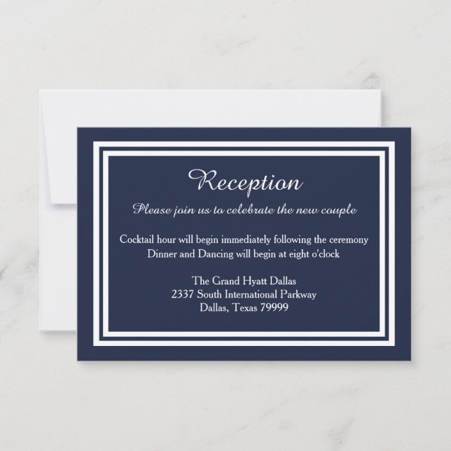 Recorte de doble marina - Invitación a la recepció (Anverso)