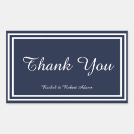 Recorte de doble marina - Pegatina Rectangle