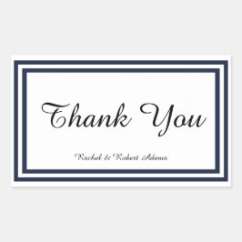 Recorte de doble marina - Pegatina Rectangle