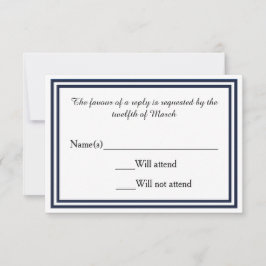 Recorte de doble marina - Tarjeta RSVP