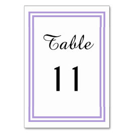 Recorte de lavanda doble - Tarjeta de mesa