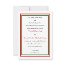 Recorte de Navidades dobles - Invitación de matrim