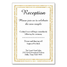 Recorte de Purpurina de moda Faux Gold - Tarjeta d