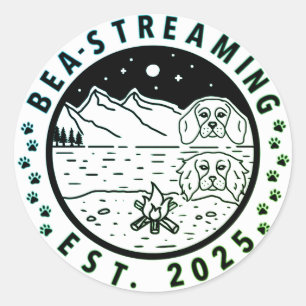 Recorte verde del Pegatina de Bea-Streaming