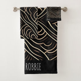 Recortes de color Madera estilizada Monocrom Patró