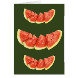 Recortes de sandía redondeados triángulos