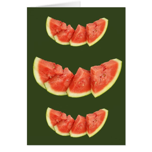 Recortes de sandía redondeados triángulos (Frente)