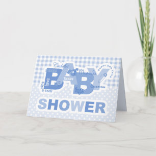 Recortes y invitación de la tarjeta de Baby Shower