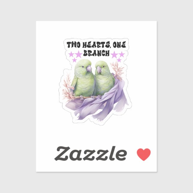 Rectangle Parrot Pegatina (Hoja)