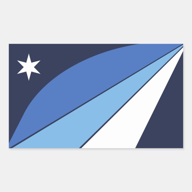 Rectangle pegatina con bandera de Columbia, SC (Anverso)