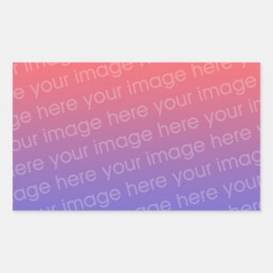 Rectangle Pegatina Foto 4 Por 3