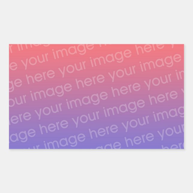 Rectangle Pegatina Foto 4 Por 3 (Anverso)