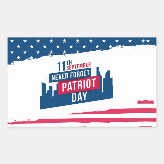 Rectangular 11 de septiembre, Pegatina (Anverso)