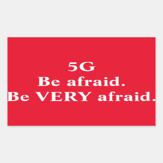 Rectangular 5G: Sea pegatina muy asustado