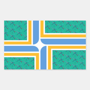 Rectangular Alfombra del aeropuerto PDX - Pegatina de Portland