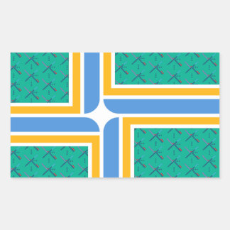 Rectangular Alfombra del aeropuerto PDX - Pegatina de Portland