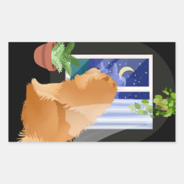 Rectangular ALGÚN pegatina Rectópico Chow